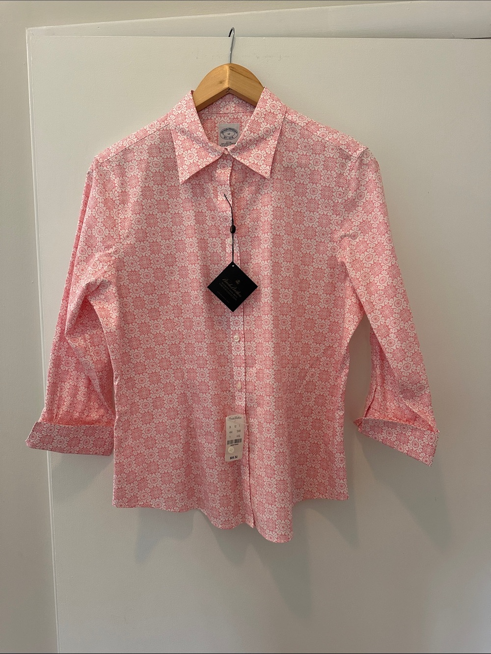 Brooks Brothers Pink Printed Button-Down Long Sleeve Shirt